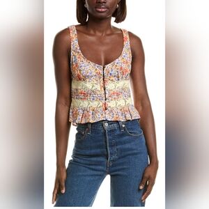 NWT Free People Lace Tank Top - L